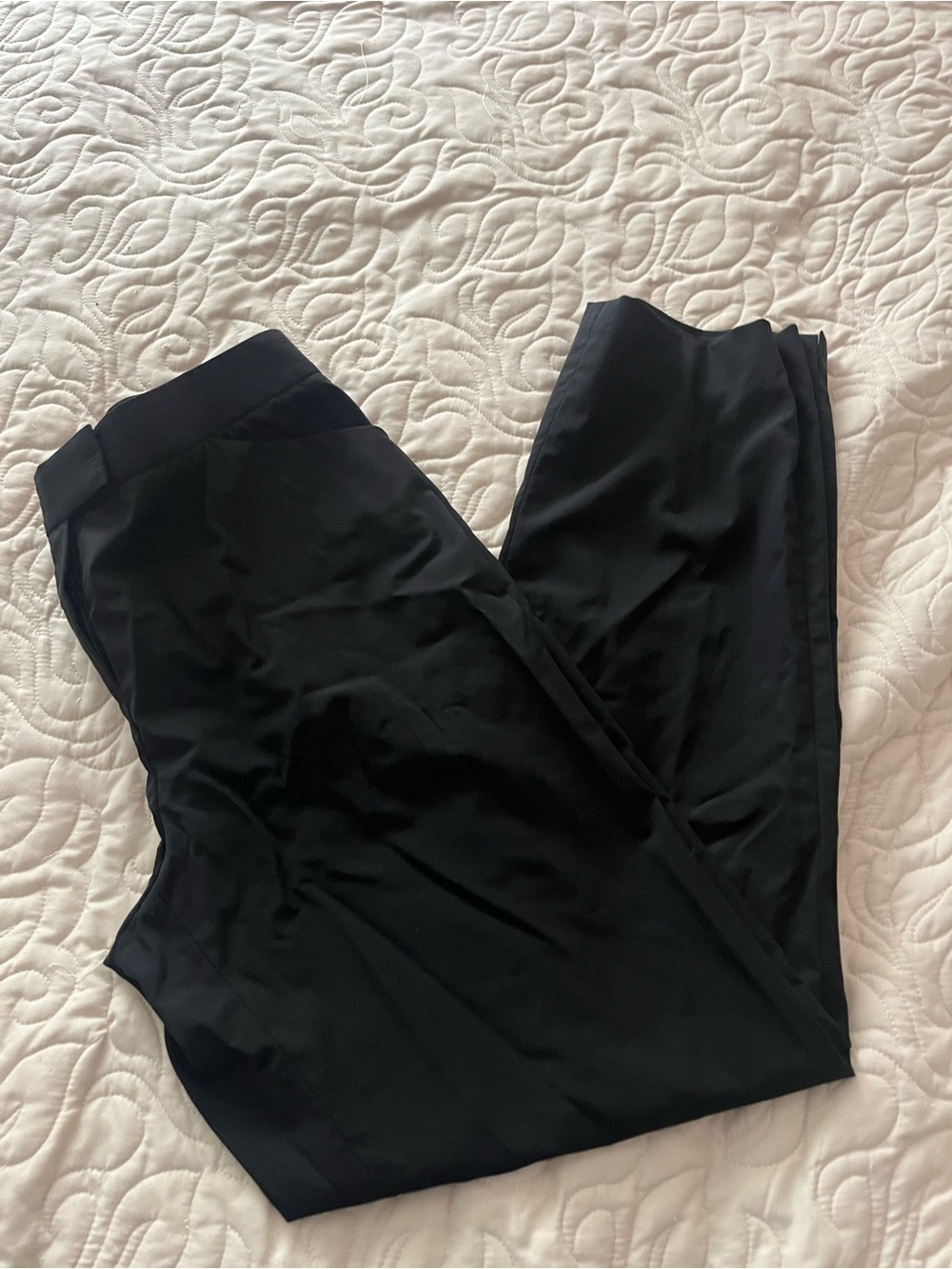 Lafayette 148 Virgin Wool StraightClassic Black Dress Pants Size 10